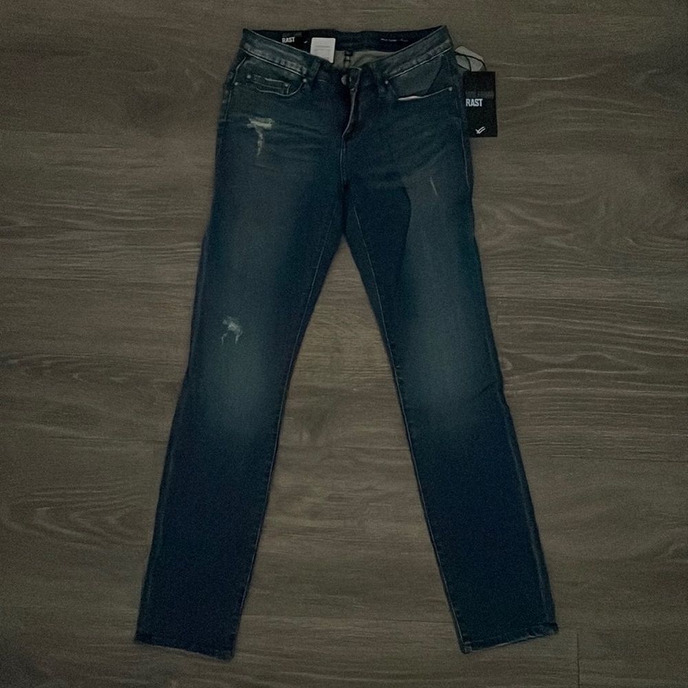 NWT William Rast Perfect Ankle Skinny Denim Blue Jeans Justin Dog Tag 26